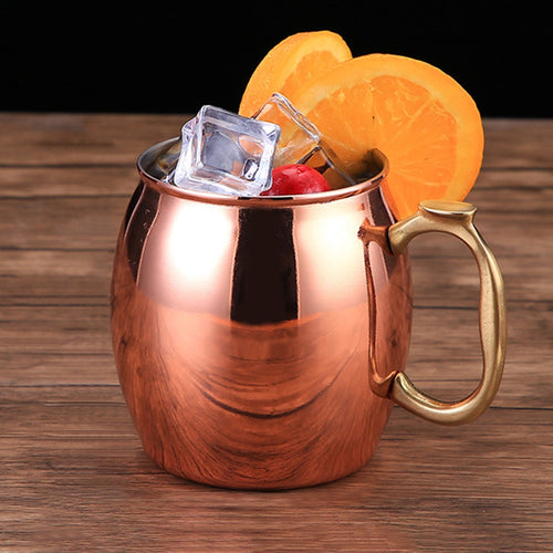 Stainless Steel 304 Copper Cup Mug Cup Moscow Donkey Mule Cup Cocktail glass. #20181011 New arrived