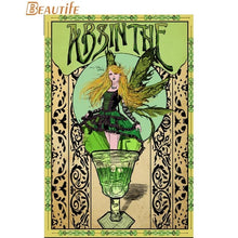 Load image into Gallery viewer, Hot Sale Custom absinthe poster art nouveau Poster Home Decoration Fashion Silk Fabric Wall Poster Custom Poster