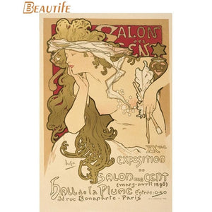 Hot Sale Custom absinthe poster art nouveau Poster Home Decoration Fashion Silk Fabric Wall Poster Custom Poster