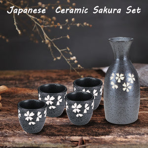 Cherry Blossoms Sake Set