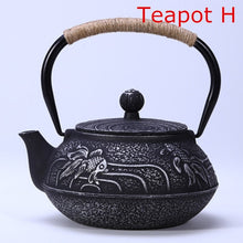 Load image into Gallery viewer, New 7 Chioces Cast Iron Teapot Set Japanese Tea Pot Tetsubin Kettle Enamel 900ml Kung Fu Infusers Metal Net Filter Cooking Tools