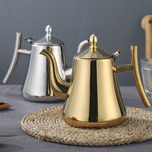 Load image into Gallery viewer, 1920&#39;s Stainless Steel Kettle in Gold and Silver