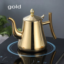 Load image into Gallery viewer, 1920&#39;s Stainless Steel Kettle in Gold and Silver