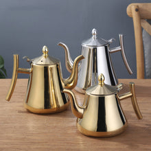 Load image into Gallery viewer, 1920&#39;s Stainless Steel Kettle in Gold and Silver