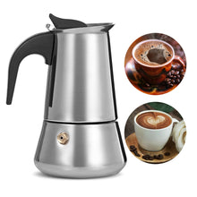 Load image into Gallery viewer, Stainless Steel Moka Coffee Pot Coffee Maker Stovetop Espresso Maker 2017 New Arrival Coffee Makers Espresso Machines With Filt