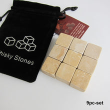 Load image into Gallery viewer, Drixon 100% Natural Whiskey Stones Sipping Ice Cube Whisky Stone Whisky Rock Cooler Wedding Gift Favor Christmas Bar