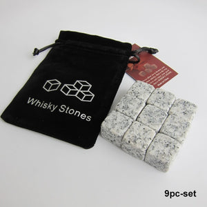 Drixon 100% Natural Whiskey Stones Sipping Ice Cube Whisky Stone Whisky Rock Cooler Wedding Gift Favor Christmas Bar