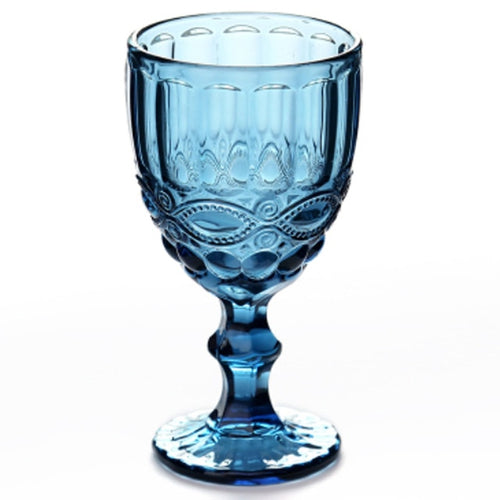 Elegant Vintage Inspired Wine Glasses - 10oz