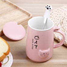 Load image into Gallery viewer, 400Ml Cute Cat Cafe Coffee Mug Drinking Cups Large Capacity Style Ceramic Milk Juice Breakfast Mugs Water Tea Big Cup Drinkware