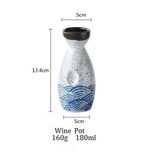 Load image into Gallery viewer, NIMITIME  Japanese Style Sake Wine Warm Chinese Wine Set Home Ceramic Sake Wine Set